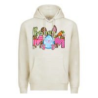 Oatmeal Heather Easter Day Bunny mom Premium Hoodie - OliviaCreatesArt