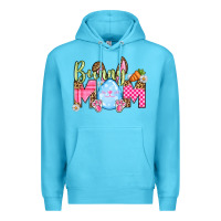 Ocean Blue Easter Day Bunny mom Premium Hoodie - OliviaCreatesArt