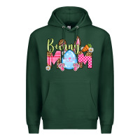 Sports Green Easter Day Bunny mom Premium Hoodie - OliviaCreatesArt