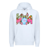 White Easter Day Bunny mom Premium Hoodie - OliviaCreatesArt