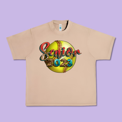 Softball Senior 2023 Urban Heavy Tee Designed By Bundleandbundleshop