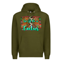 Army Green go sit on a cactus Premium Hoodie - JahusDesignShop