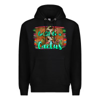 Black go sit on a cactus Premium Hoodie - JahusDesignShop