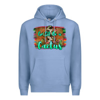 Colony Blue go sit on a cactus Premium Hoodie - JahusDesignShop