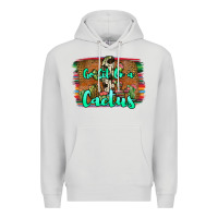 Dove Grey go sit on a cactus Premium Hoodie - JahusDesignShop