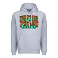 Heather Grey go sit on a cactus Premium Hoodie - JahusDesignShop