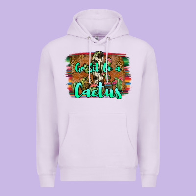 Go Sit On A Cactus Premium Hoodie Designed By Jahusdesignshop