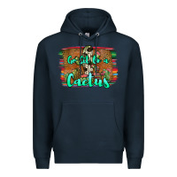Navy go sit on a cactus Premium Hoodie - JahusDesignShop