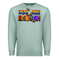 Seafoam you are enough Premium Sweatshirt - FaDigitalArtStudio