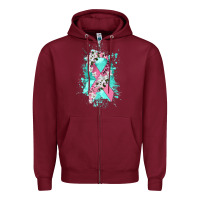 Burgundy cancer ribbon Zipper Hoodie - CowGirlArtShop