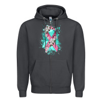 Smoke cancer ribbon Zipper Hoodie - CowGirlArtShop