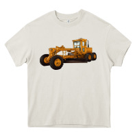 Cream Motor Grader Heavy Core Tee - LillyAllenDesigns