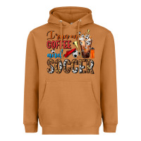 Meerkat I Run On Coffee And Soccer Frappe Heavyweight Hoodie - FaDigitalArtStudio