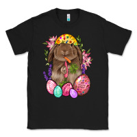 Black Rabbit And Carrot Easter Classic Tee - BundleAndBundleShop