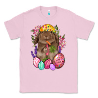 Bubblegum Pink Rabbit And Carrot Easter Classic Tee - BundleAndBundleShop