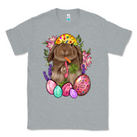 Heather Grey Rabbit And Carrot Easter Classic Tee - BundleAndBundleShop