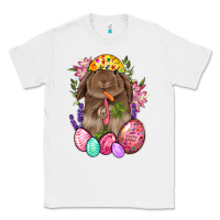 White Rabbit And Carrot Easter Classic Tee - BundleAndBundleShop