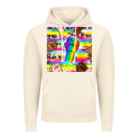 Vintage Artic Pride lgbtq hands with cowhide seamless pattern Vintage Hoodie - BundleAndBundleShop