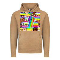 Vintage Camel Pride lgbtq hands with cowhide seamless pattern Vintage Hoodie - BundleAndBundleShop