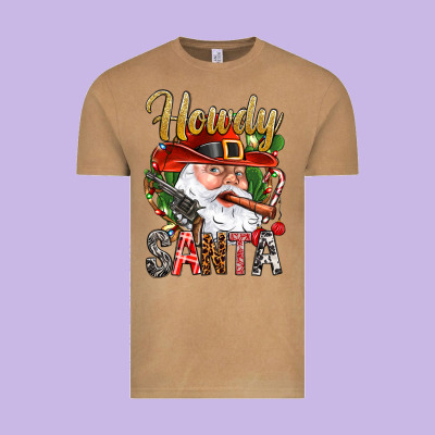 Howdy Santa Vintage Tee Designed By Bundleandbundleshop