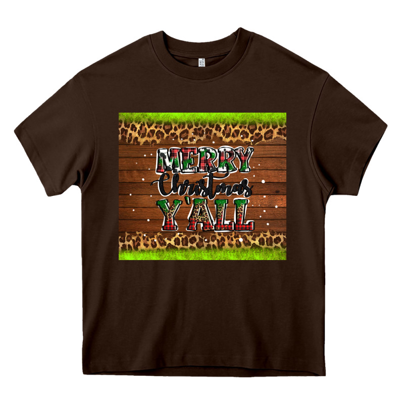 Merry Christmas Y'all Heavy Core Tee by AdoDesignShop | Teevron