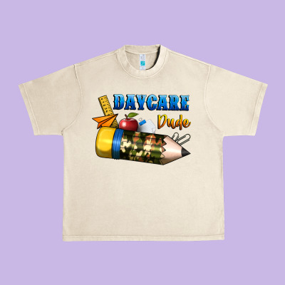 Daycare Dude Urban Heavy Tee Designed By Bundleandbundleshop