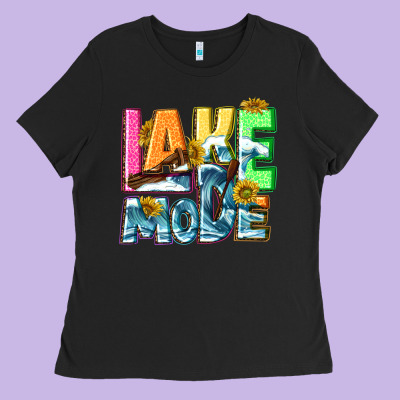 Lake Mode Summer Ladies Tee Designed By Nancycooperartshop