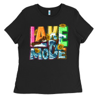 Black Lake mode summer Ladies Tee - NancyCooperArtShop
