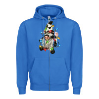 True Royal christmas cow gnome Zipper Hoodie - CowGirlArtShop