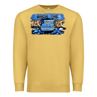 Antique Gold Back the blue Premium Sweatshirt - FaDigitalArtStudio