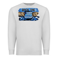 Dove Grey Back the blue Premium Sweatshirt - FaDigitalArtStudio
