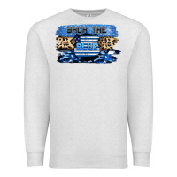 Oatmeal Heather Back the blue Premium Sweatshirt - FaDigitalArtStudio