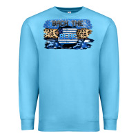 Ocean Blue Back the blue Premium Sweatshirt - FaDigitalArtStudio