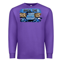 Purple Back the blue Premium Sweatshirt - FaDigitalArtStudio