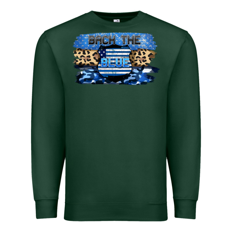 Back The Blue Premium Sweatshirt by FaDigitalArtStudio | Teevron