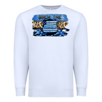 White Back the blue Premium Sweatshirt - FaDigitalArtStudio