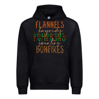 Black flannels hayrides pumpkins bonfires Urban Hoodie - CowhideDigitalArt