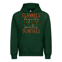 Forest Green flannels hayrides pumpkins bonfires Urban Hoodie - CowhideDigitalArt