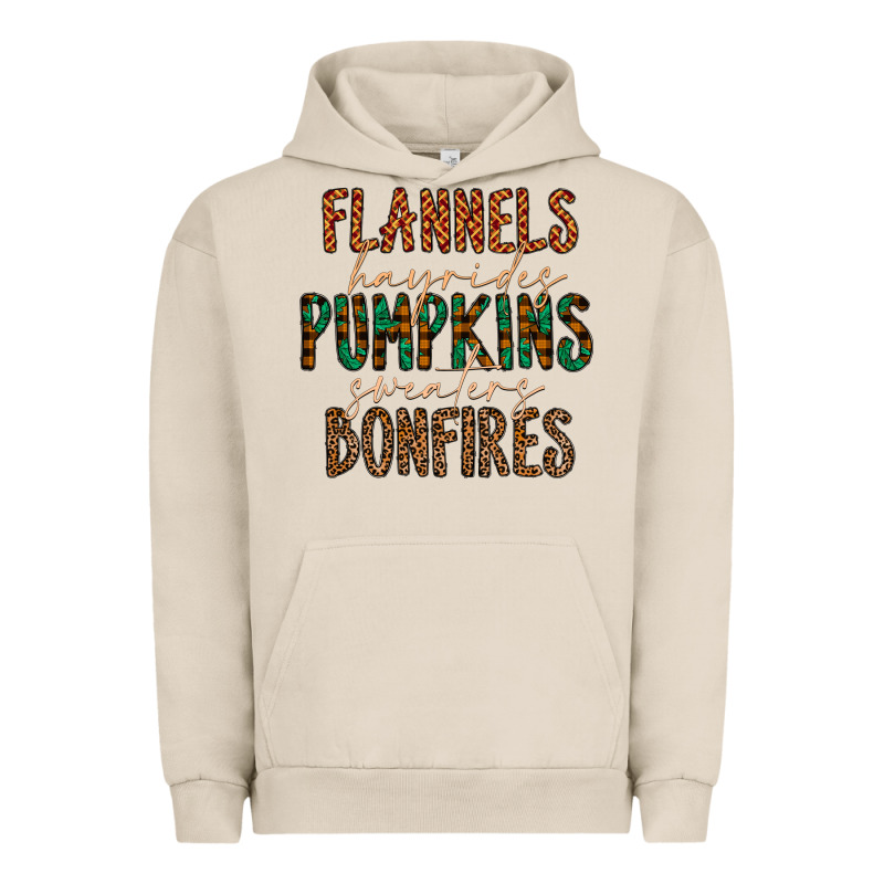 Flannels Hayrides Pumpkins Bonfires Urban Hoodie by CowhideDigitalArt | Teevron