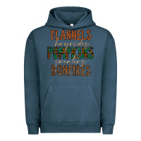 Pigment Midnight Navy flannels hayrides pumpkins bonfires Urban Hoodie - CowhideDigitalArt