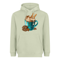 Matcha Chocolate And Coffee Heavyweight Hoodie - FaDigitalArtStudio