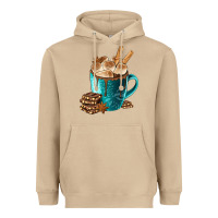 Mushroom Chocolate And Coffee Heavyweight Hoodie - FaDigitalArtStudio