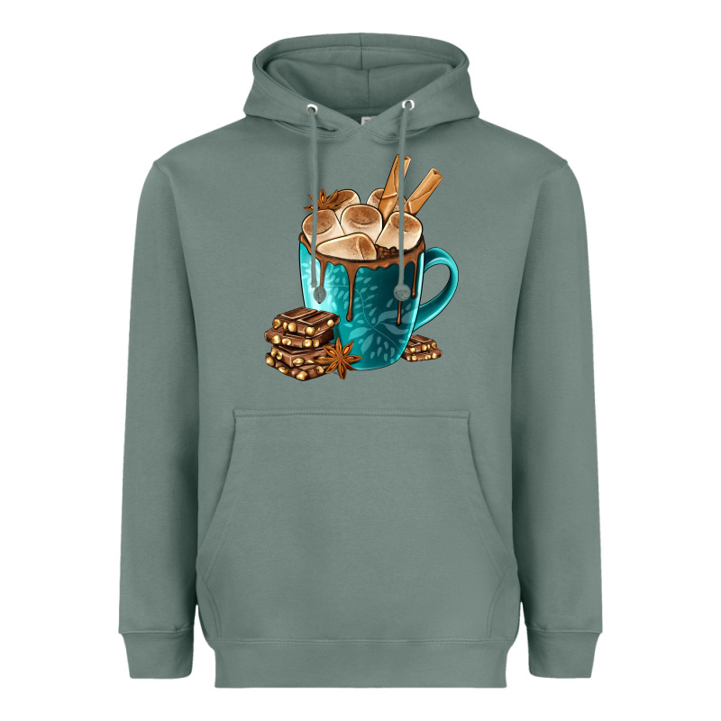 Chocolate And Coffee Heavyweight Hoodie by FaDigitalArtStudio | Teevron