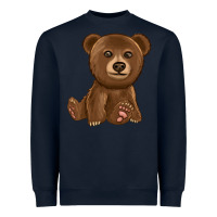 Navy bear Heavyweight Sweatshirt - texasbilliewilder