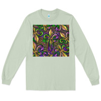 Matcha mardi gras fleur de lis Long Sleeve Tee - RanaPortraitStore