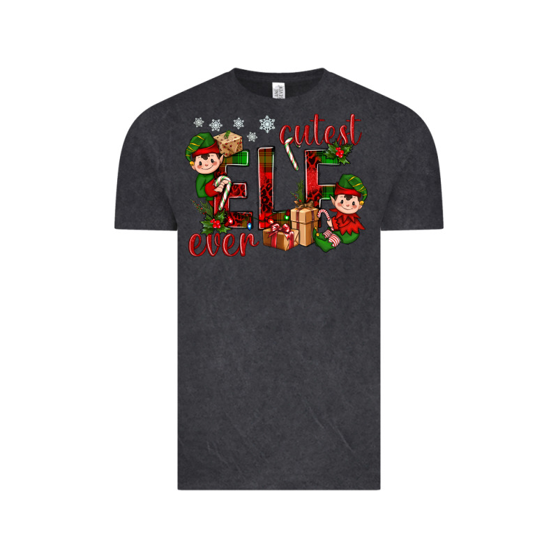 Cutest Elf Ever Christmas Vintage Tee by BundleAndBundleShop | Teevron
