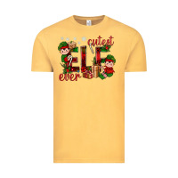Vintage Mustard Cutest Elf Ever Christmas Vintage Tee - BundleAndBundleShop