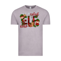 Vintage Zinc Cutest Elf Ever Christmas Vintage Tee - BundleAndBundleShop