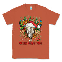 Copper Merry Christmas With Bull skull Classic Tee - BundleAndBundleShop