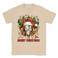 Mushroom Merry Christmas With Bull skull Classic Tee - BundleAndBundleShop